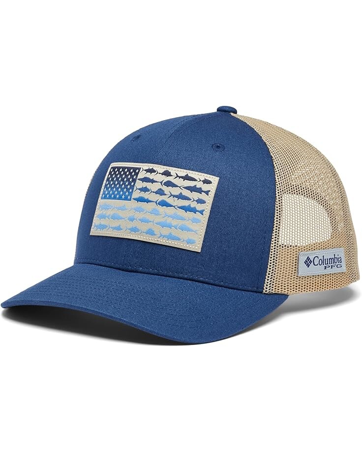 

Бейсболка Columbia PFG Mesh Snapback Fish Flag Ball Cap, цвет Carbon/Ancient Fossil