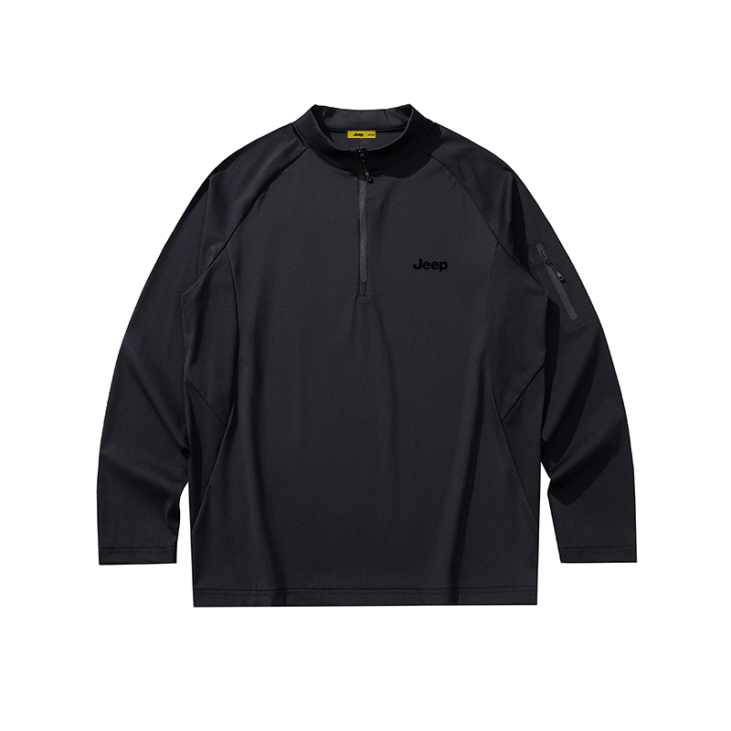 

Футболка Unisex Stand Collar Moderate Straight Fit Jeep, pure черный