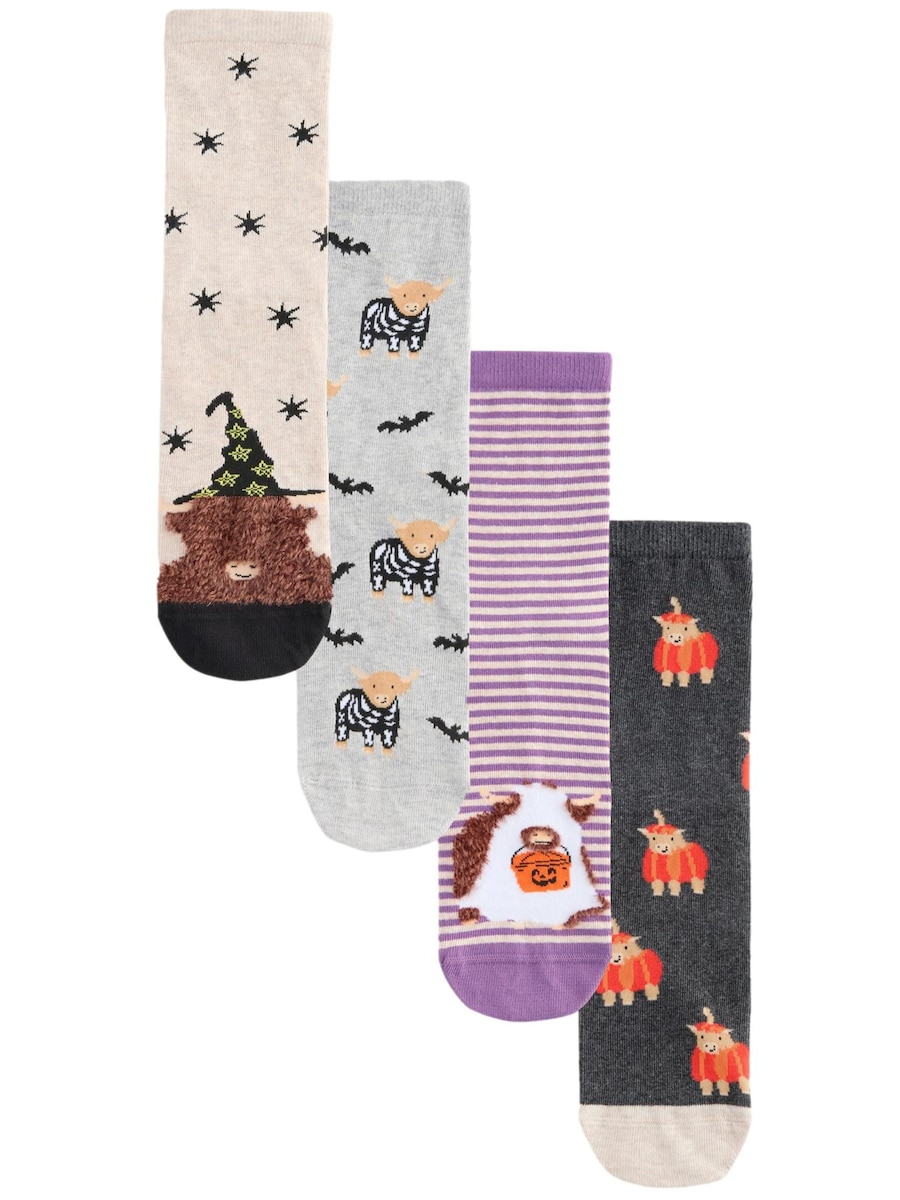 

Носки Next, светло-бежевый/светло-серый/темно-серый/фиолетовый