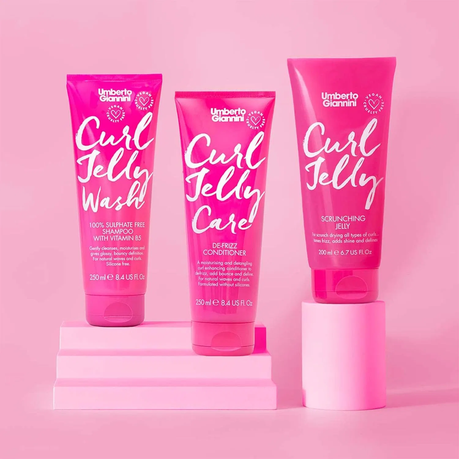 Набор для вьющихся волос «Curl Jelly Frizz Free Trio» от Umberto Giannini Umberto Giannini — фото 2