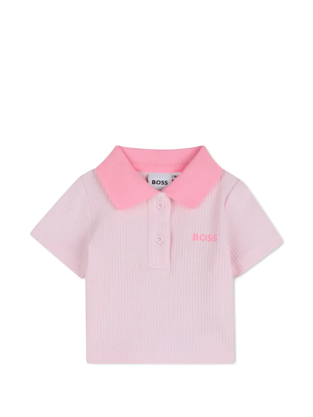 Комплект из топа и шортов BOSS Kidswear, розовый — фото 3