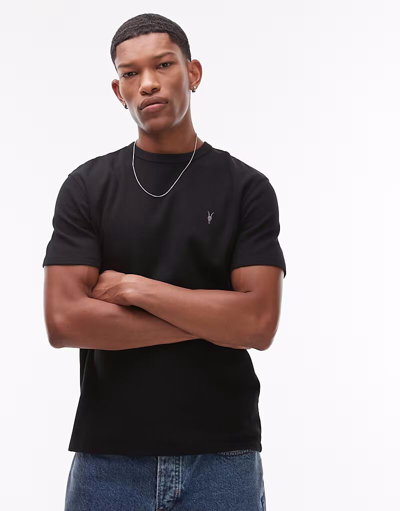 

Футболка Allsaints ellis в черном цвете