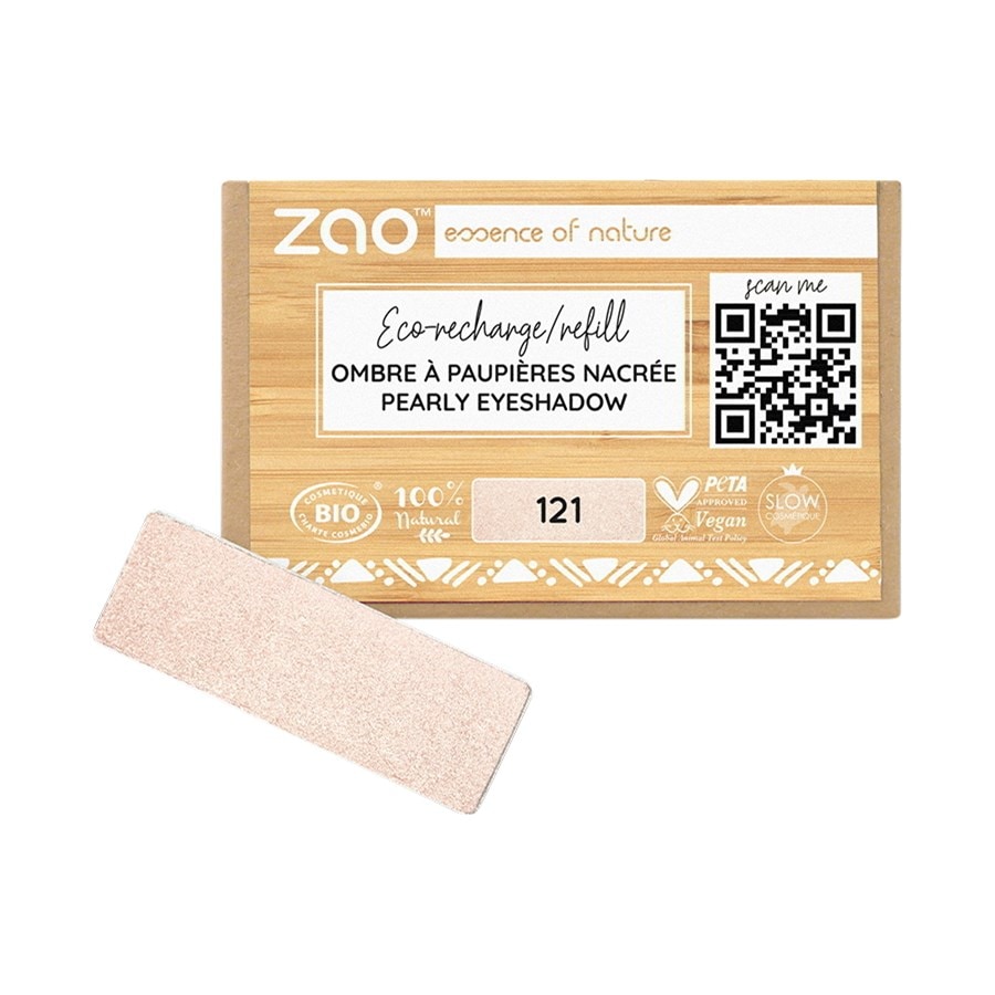 

Тени для век и праймер Zao Pearly Eyeshadow Refill, 121 Pearly Ivory / 1,3 g