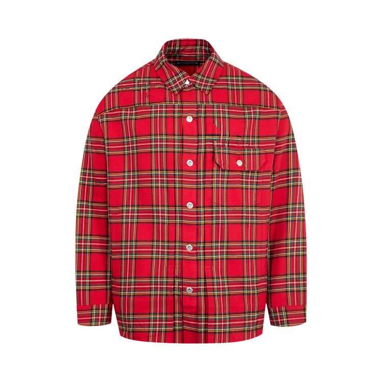 

Рубашка Mastermind Type 1 Plaid Shirt, Red Plaid