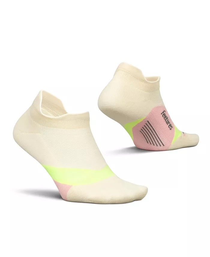 

Элитные легкие носки No Show Tab с амортизацией - спортивные носки с целевым компрессионным эффектом Feetures, оранжевый