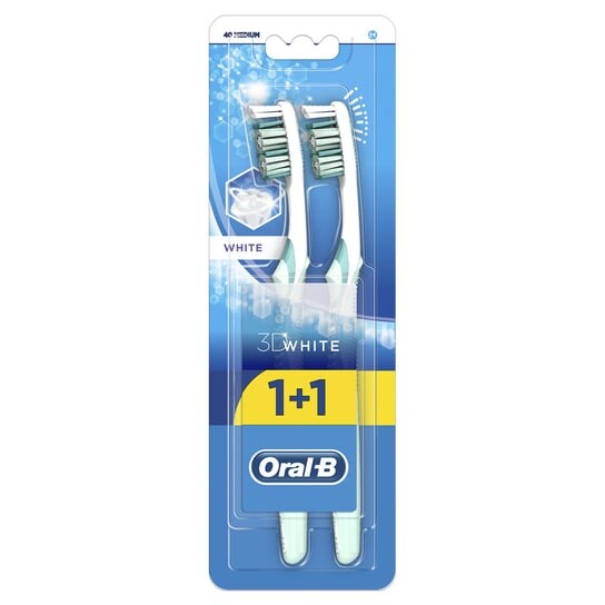

Ручная зубная щетка Oral-B Advantage 3DWhite, средняя, ​​2 шт.