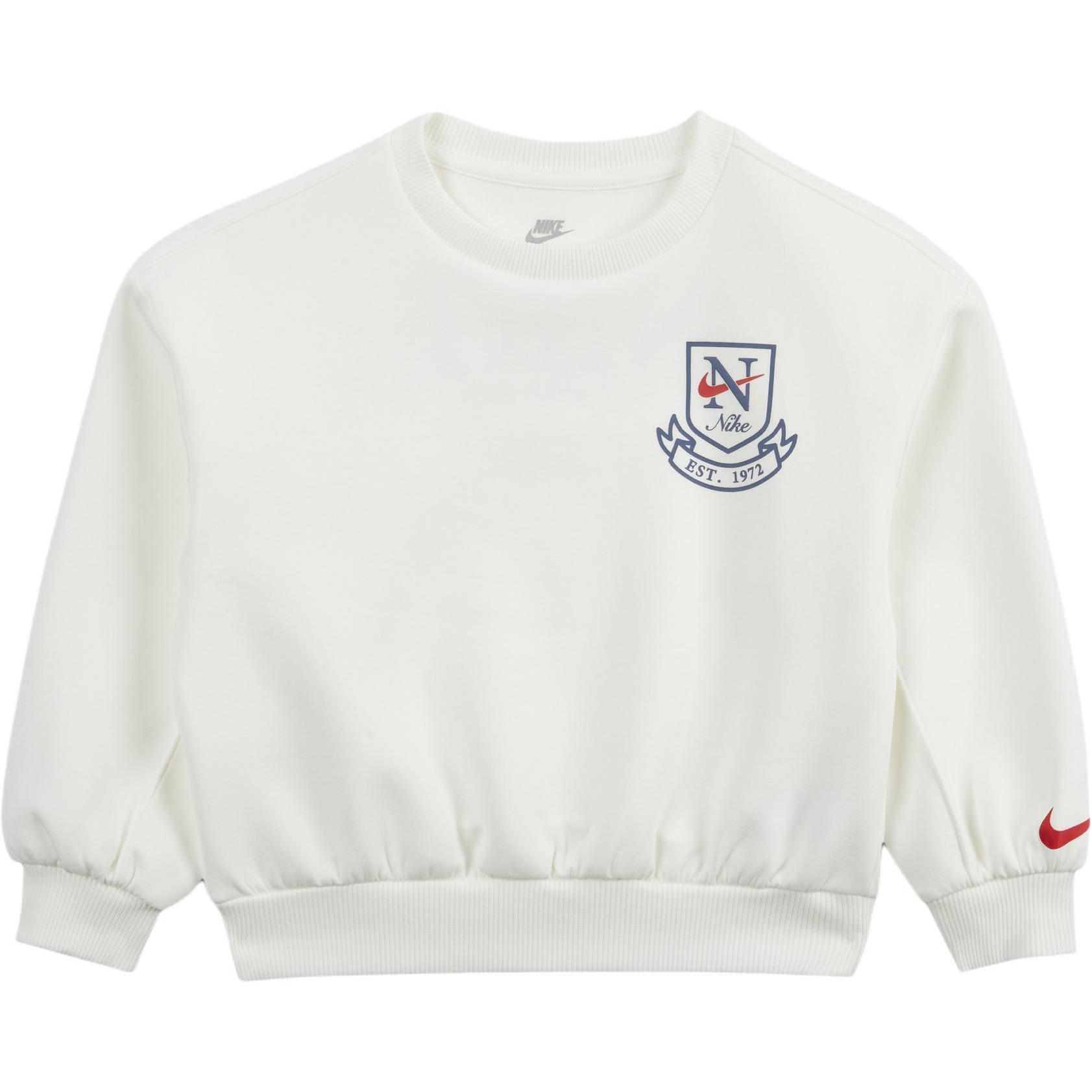 Nike Свитшот SwooshSportswear Sail White для детей 3-7 лет — фото 3