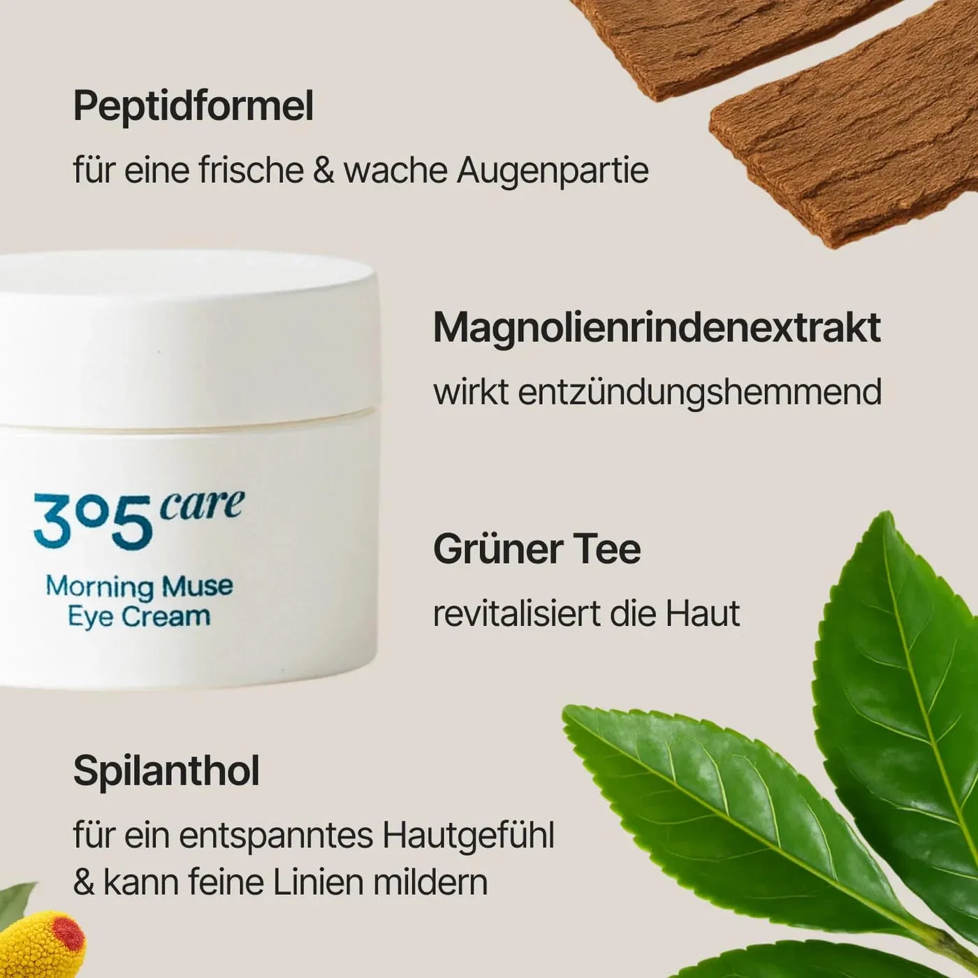 Набор для ухода за кожей вокруг глаз Morning Glow Eyecare Duo с кремом и многоразовыми пэдами 305 Care — фото 3