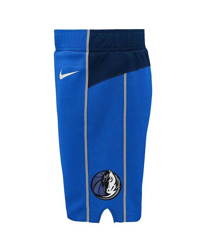Синие шорты Dallas Mavericks Icon Replica для мальчиков и девочек для малышей Nike, синий — фото 2