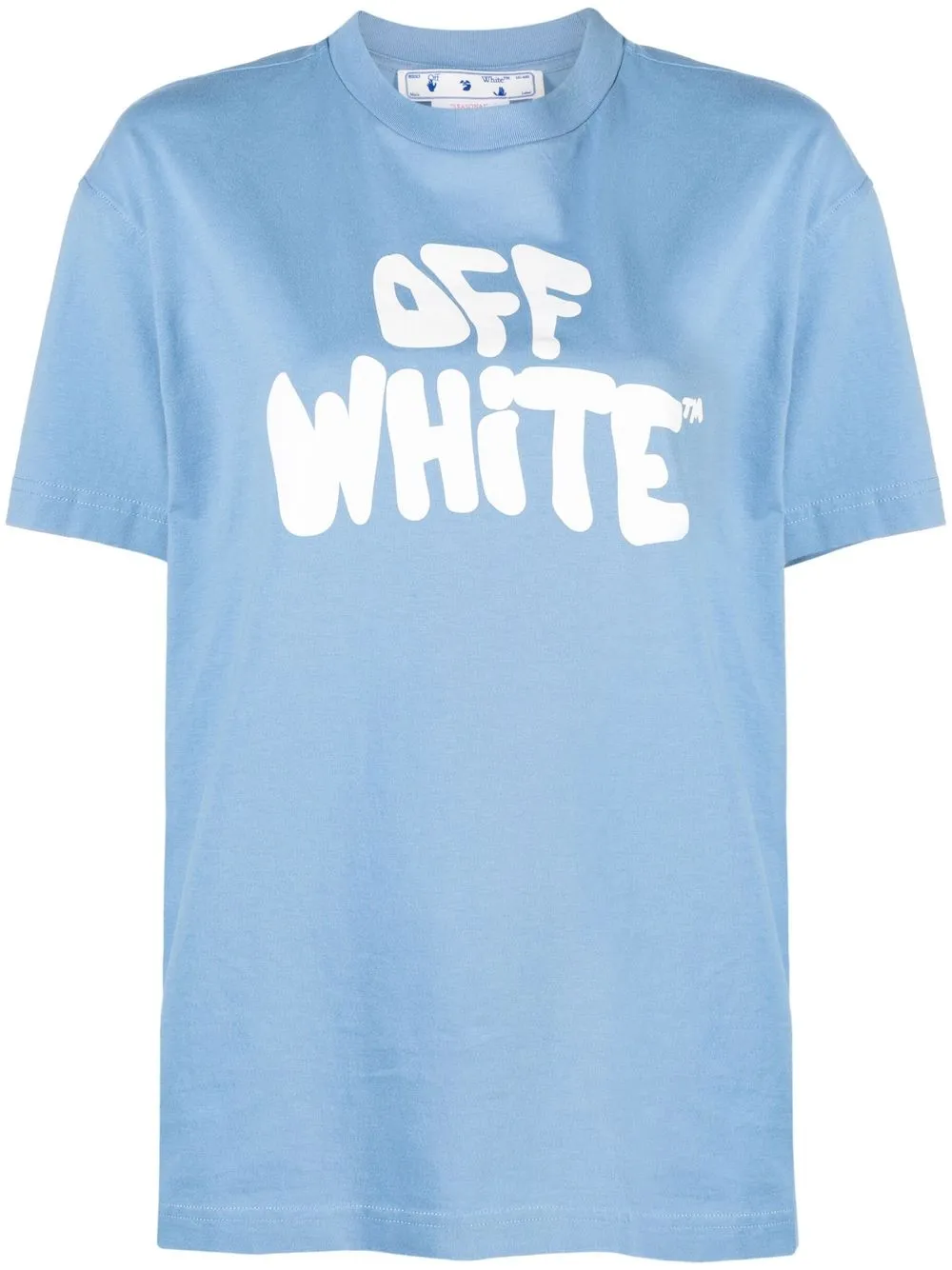 

Футболка с логотипом OFF-WHITE, синий