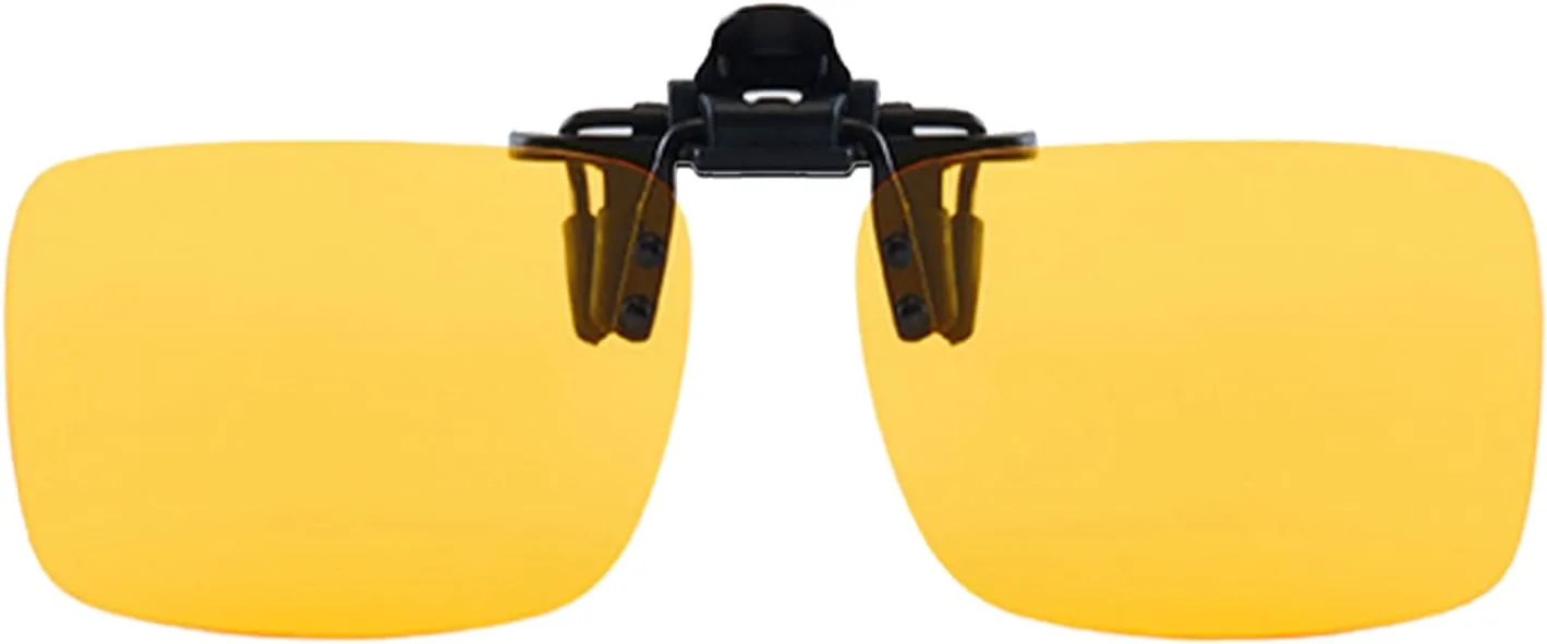 

Неполяризованные солнцезащитные очки-клипсы для мужчин и женщин, надеваемые поверх очков с диоптриями, с защитой от УФ-излучения FF FRAZALA, Yellow/Night Vision