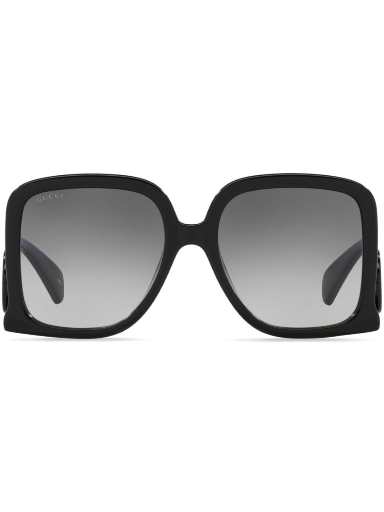 

Gucci Eyewear солнцезащитные очки с логотипом Interlocking G, черный