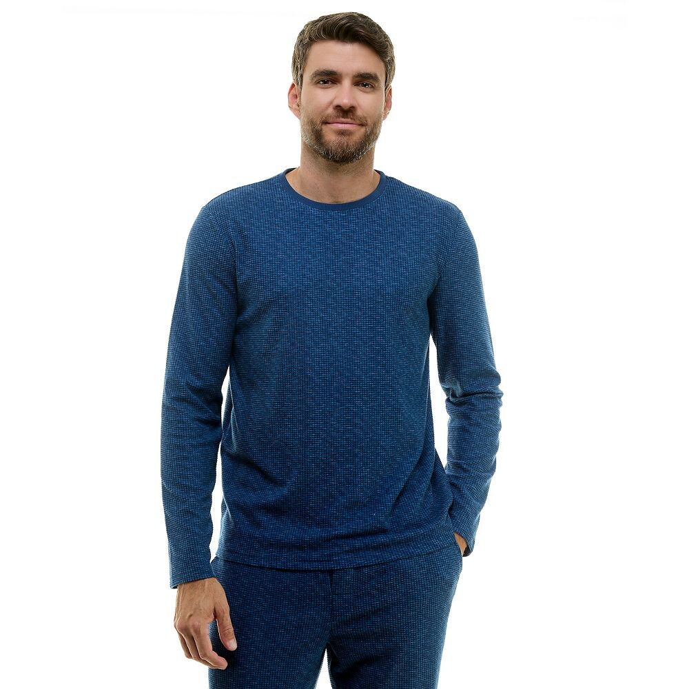 

Мужская пижама Sonoma Goods For Life из вафельной ткани с длинными рукавами, цвет Dark Blue