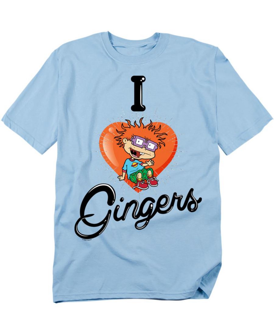 

Мужская футболка Chucky I Love Gingers Rugrats, Light blue, Желтый, Мужская футболка Chucky I Love Gingers Rugrats, Light blue