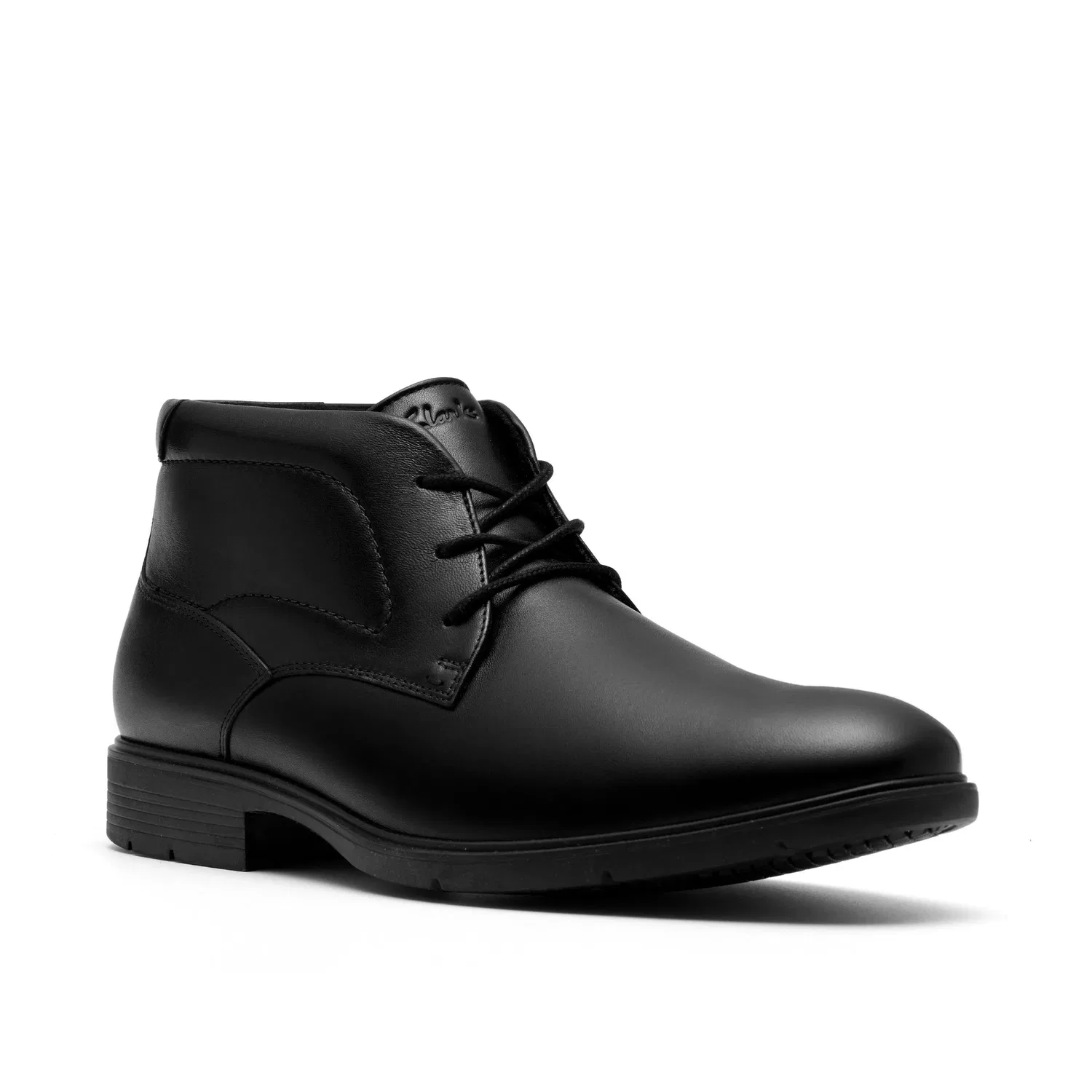 Ботинки кожаные шнурованные Clarks, черный — фото 4