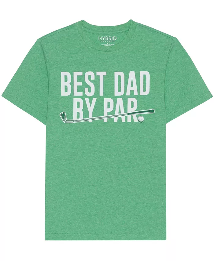

Мужская футболка с коротким рукавом Best Dad by Par Hybrid Apparel, зеленый