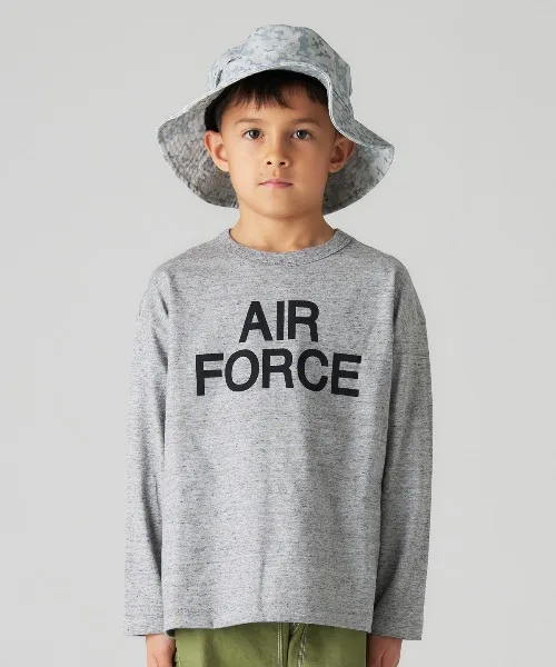 Детская футболка с длинным рукавом Smoothy AIR FORCE серая