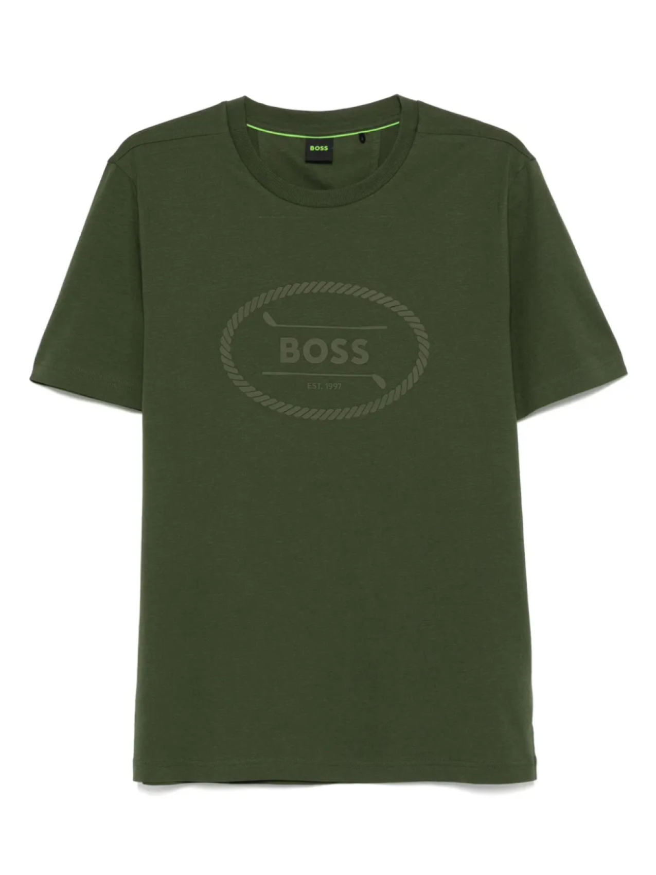 

Футболка с логотипом BOSS, зеленый