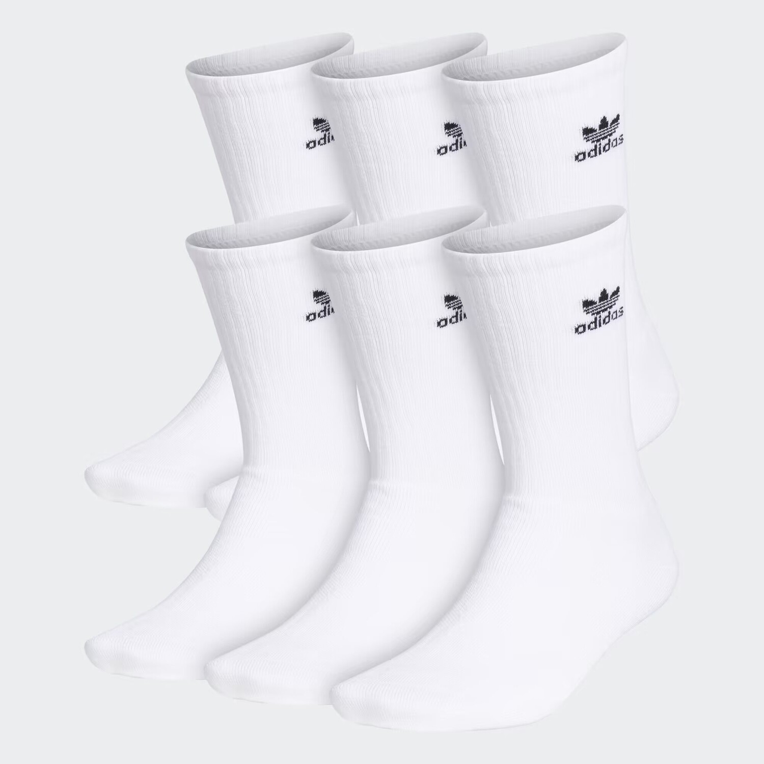 

Носки с трилистником, 6 пар Adidas, White/Black