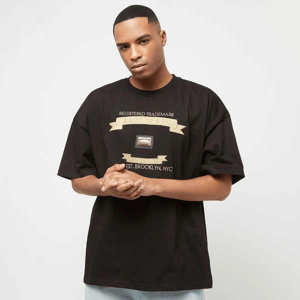 

Футболка Karl Kani Metal Plate Boxy Tee, черный