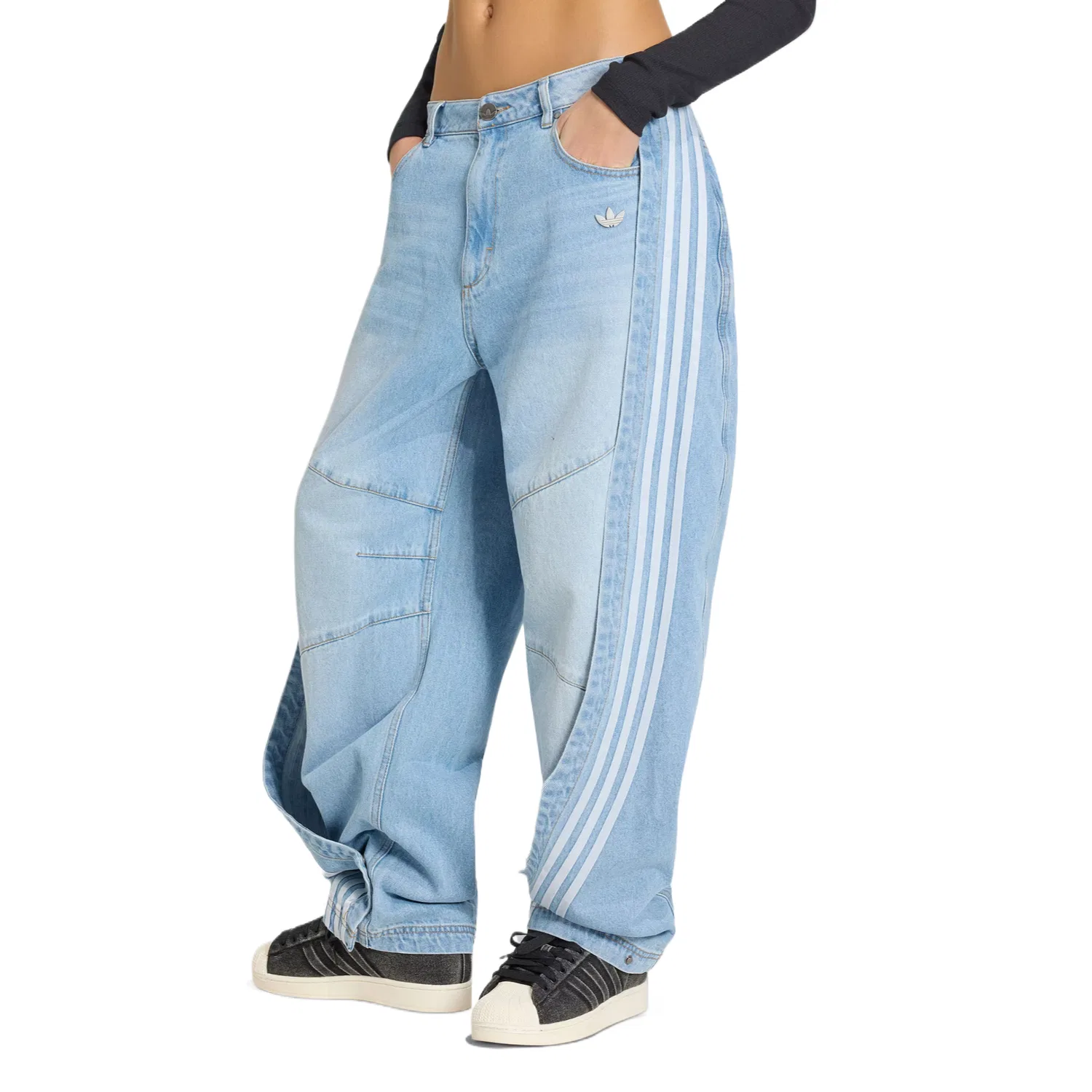 Джинсы ADILENIUM Women's Adidas Originals, Light Blue — фото 3
