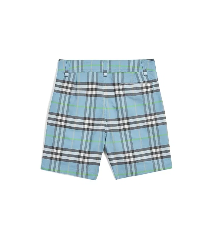Шорты Oscar Burberry Kids, Misty Blue IP Check — фото 2