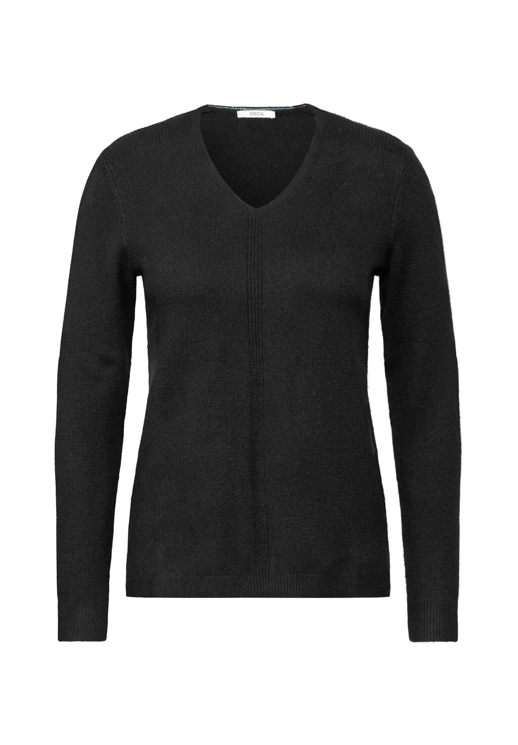 

Джемпер PULLOVER MIT V-AUSSCHNITT Cecil, черный