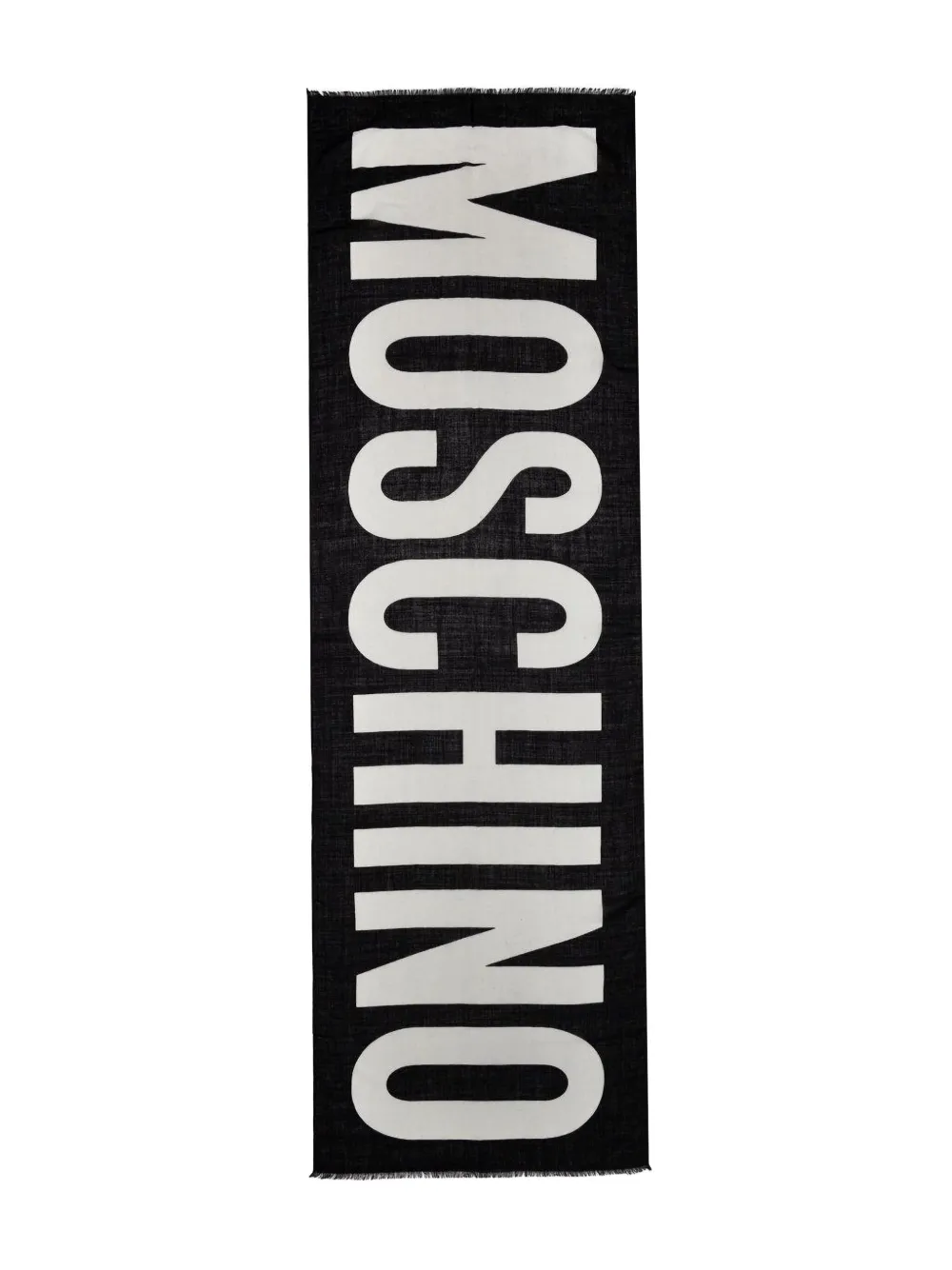 

Шарф с логотипом Moschino, черный