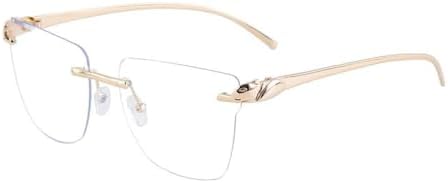 

Солнцезащитные очки без оправы квадратной формы для женщин, модные металлические солнцезащитные очки для мужчин, солнцезащитные очки без оправы для женщин MTZJH, C6 Gold White