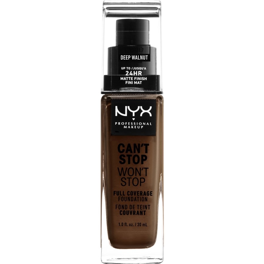 

Тональная основа NYX Professional Makeup Can't Stop Won't Stop Foundation, Nr. 42 Deep Walnut / 30 ml