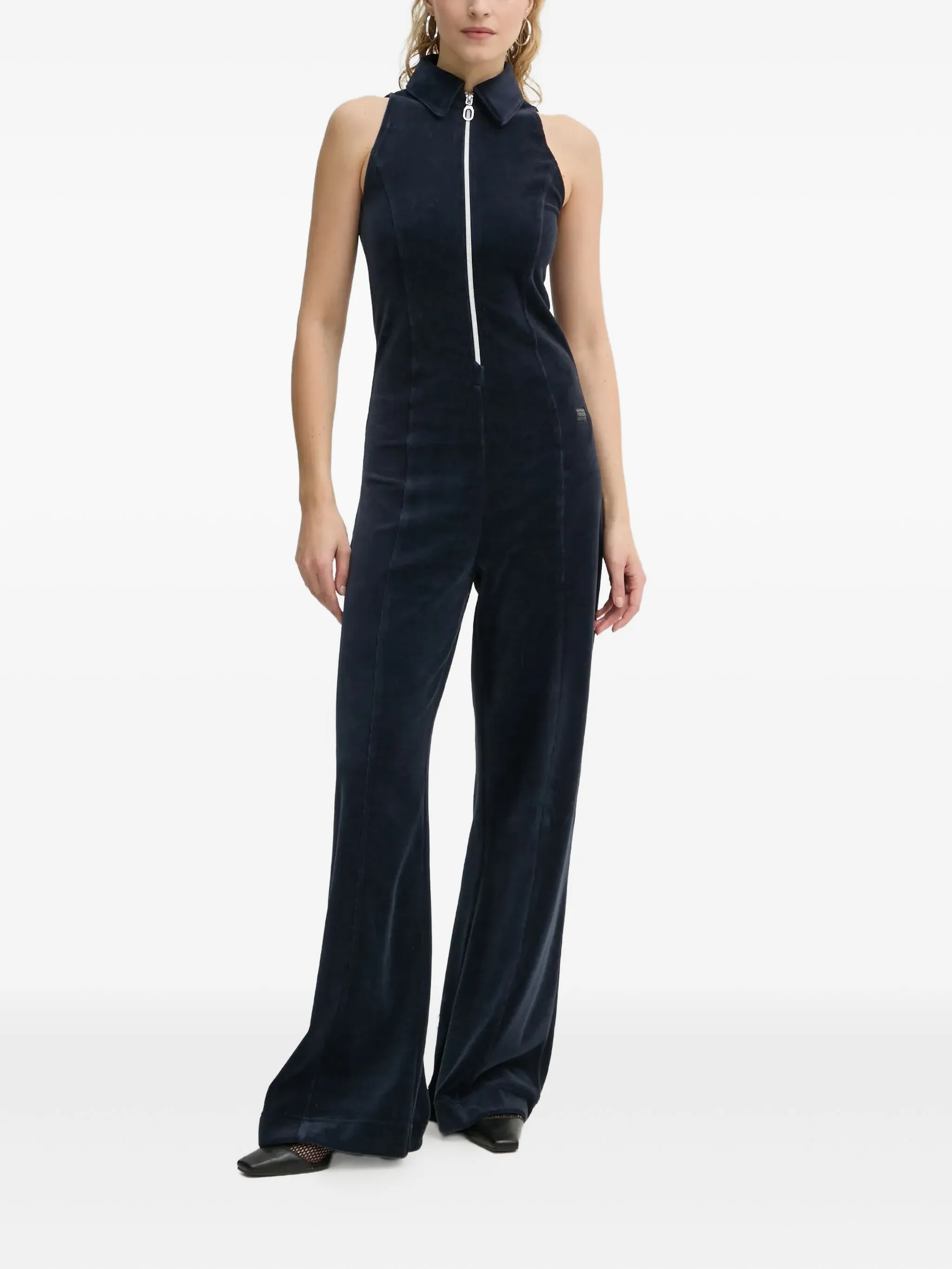 

Комбинезон с воротником на молнии G-Star Raw, синий