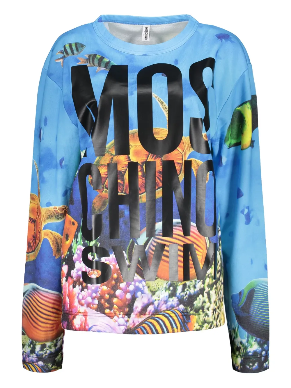 

Толстовка с принтом Moschino, синий