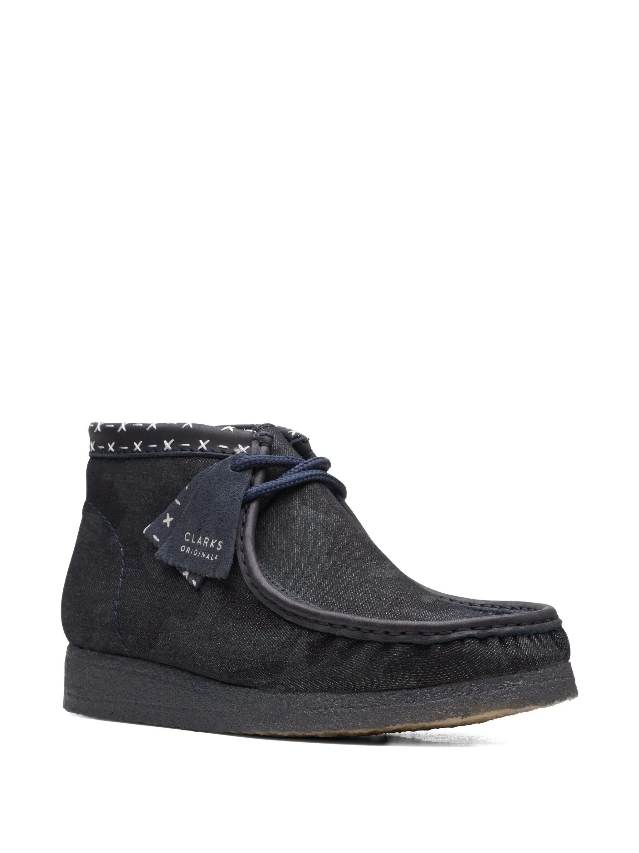 Ботинки Wallabee Clarks Originals, синий — фото 2