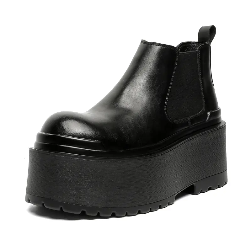 

V05 Челси ботинки мужские черные с подкладкой из черного флиса, цвет Black [Fleece-Lined]