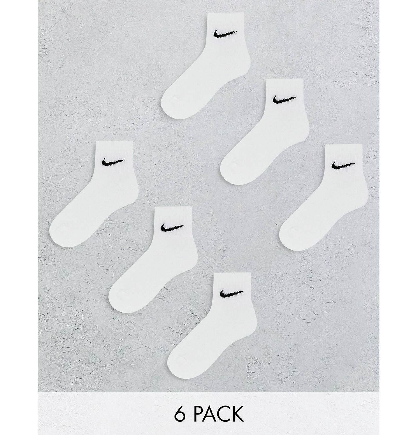 

Набор из 6 белых носков Nike Training Everyday Cushioned