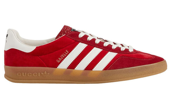 Кроссовки adidas x gazelle 'red velvet' Gucci, красный — фото 2