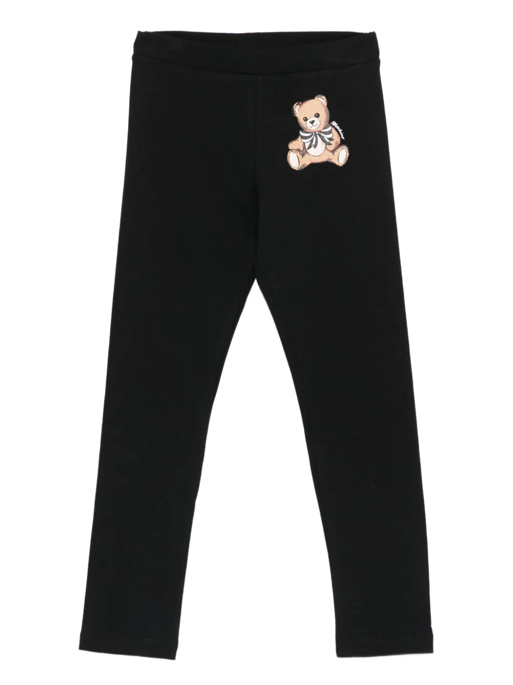 

Леггинсы с плюшевым мишкой Moschino Kids, черный