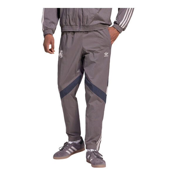 

Брюки real madrid originals track pants 'charcoal grey' Adidas, черный