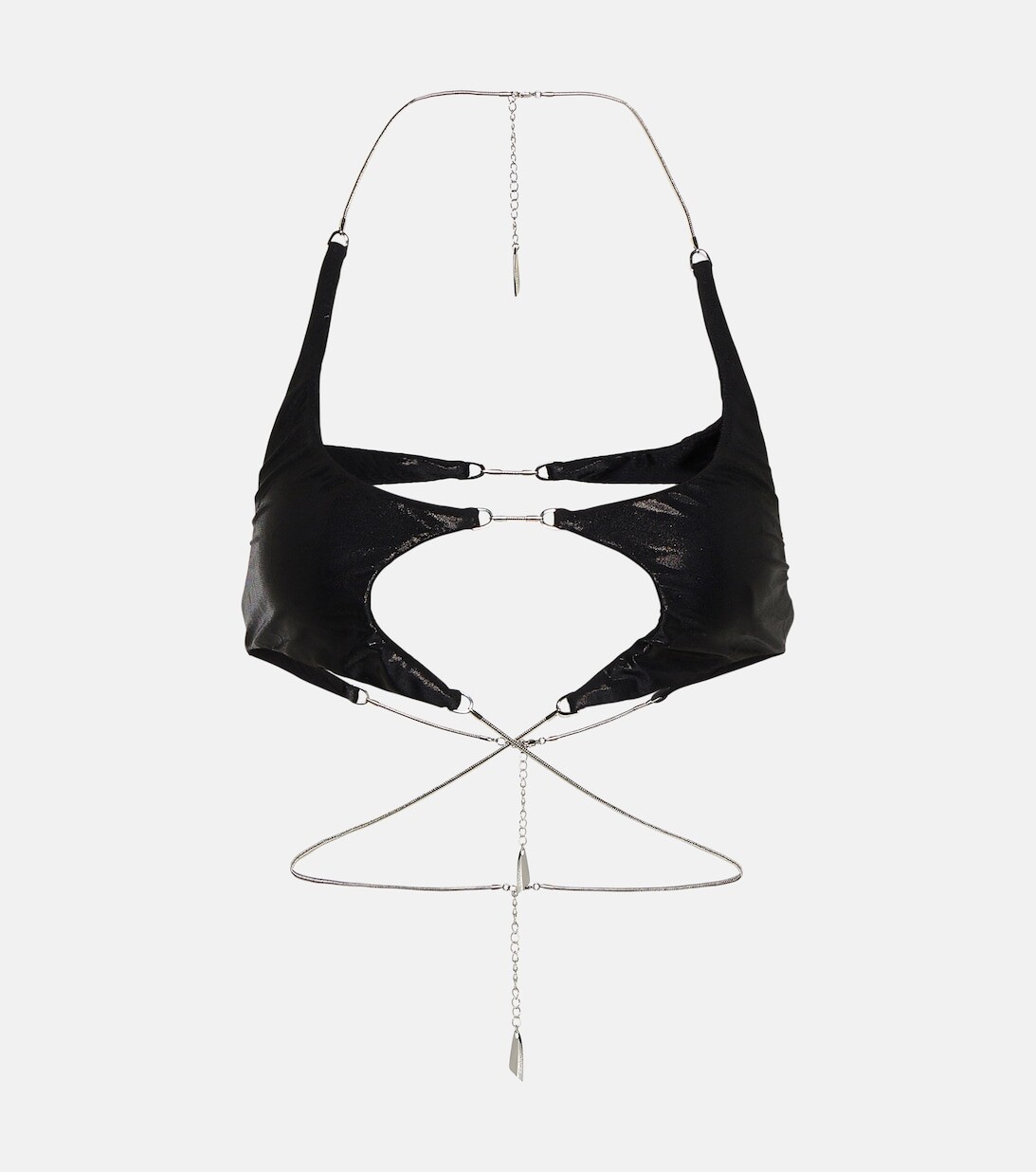 

Лиф бикини с вырезами MUGLER, черный