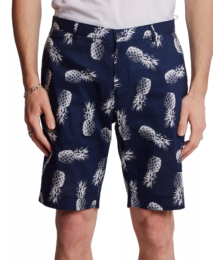

Мужские шорты Felix Slim Fit с принтом ананаса, длина 8-1/2" Paisley & Gray, синий