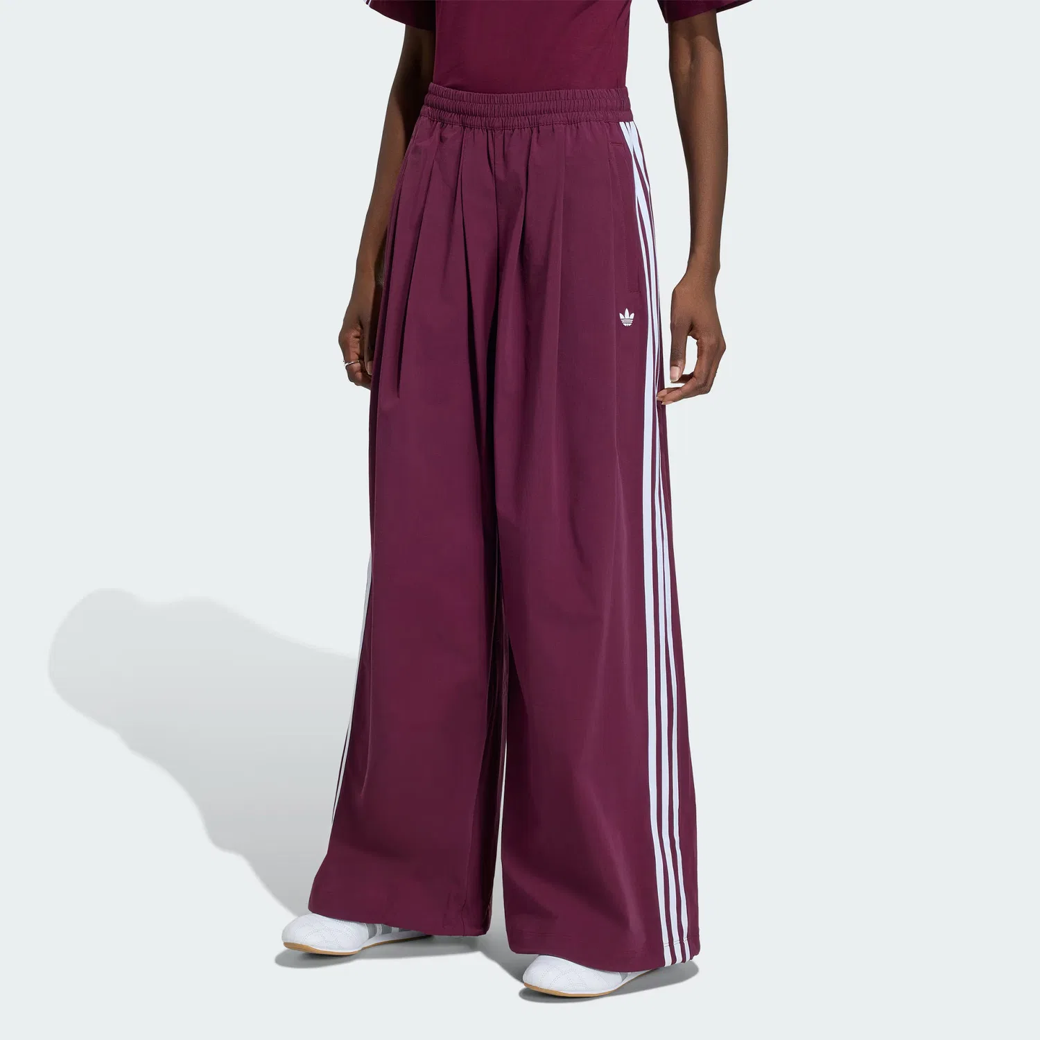 Спортивные штаны ADILENIUM 5.0 OG TRACKSUIT BOTTOMS женские Adidas Originals, Dark Reddish Purple — фото 4