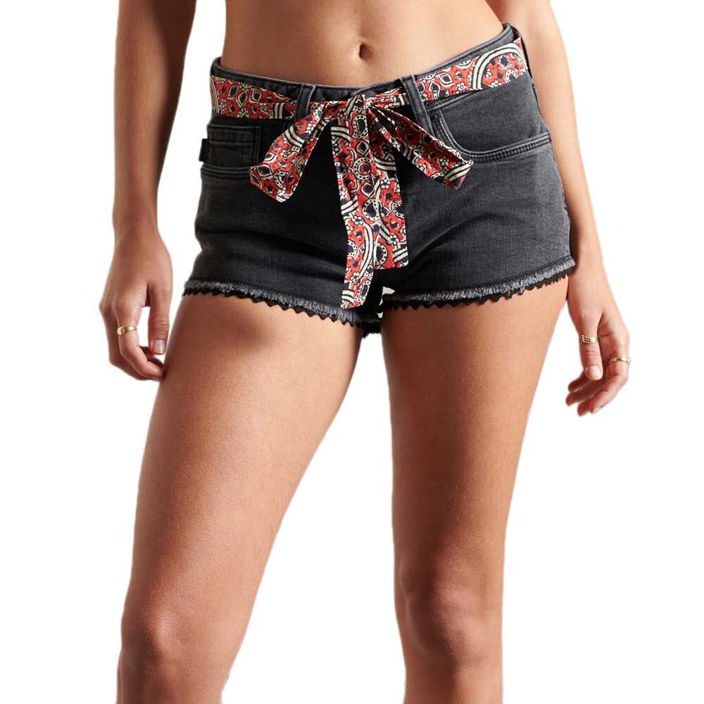 

Джинсовые шорты Superdry Lace Hot, черный