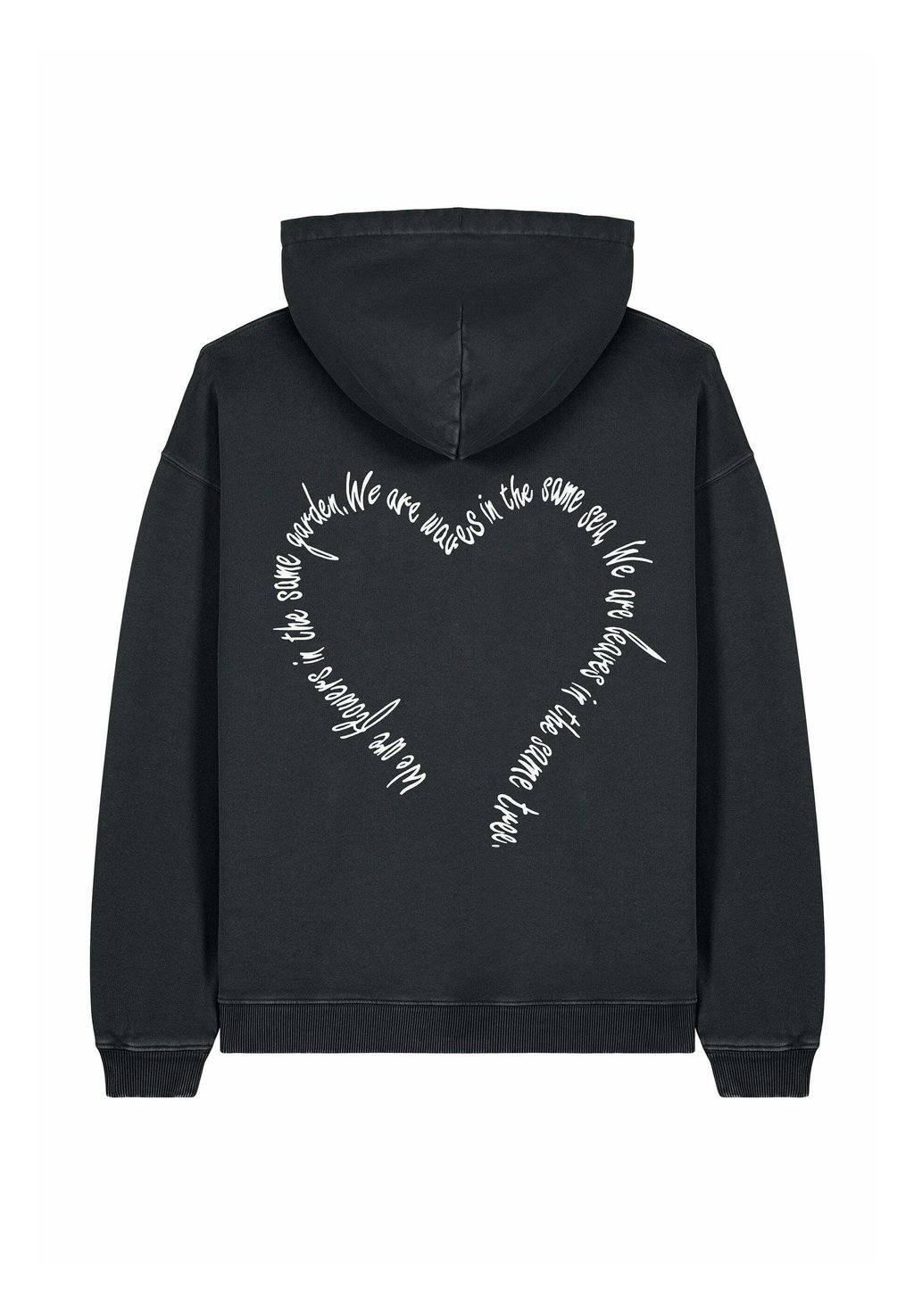

Толстовка FLOWERS BACK EMBROIDERY UNISEX VINTAGE - Hoodie Mira Paris, цвет Black Denim