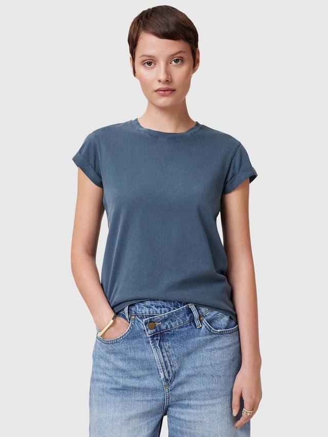 

Футболка anna из чистого органического хлопка AllSaints, цвет Oyster Blue