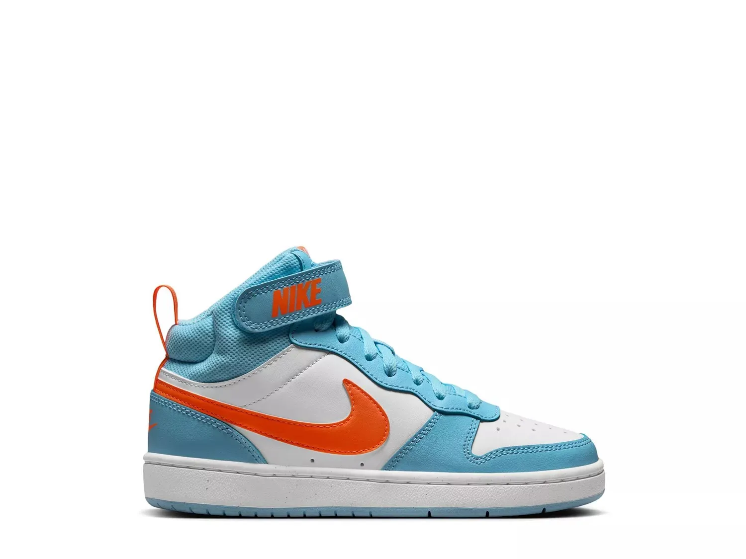 

Кроссовки Nike Court Borough Mid 2 — детские, белые/синие