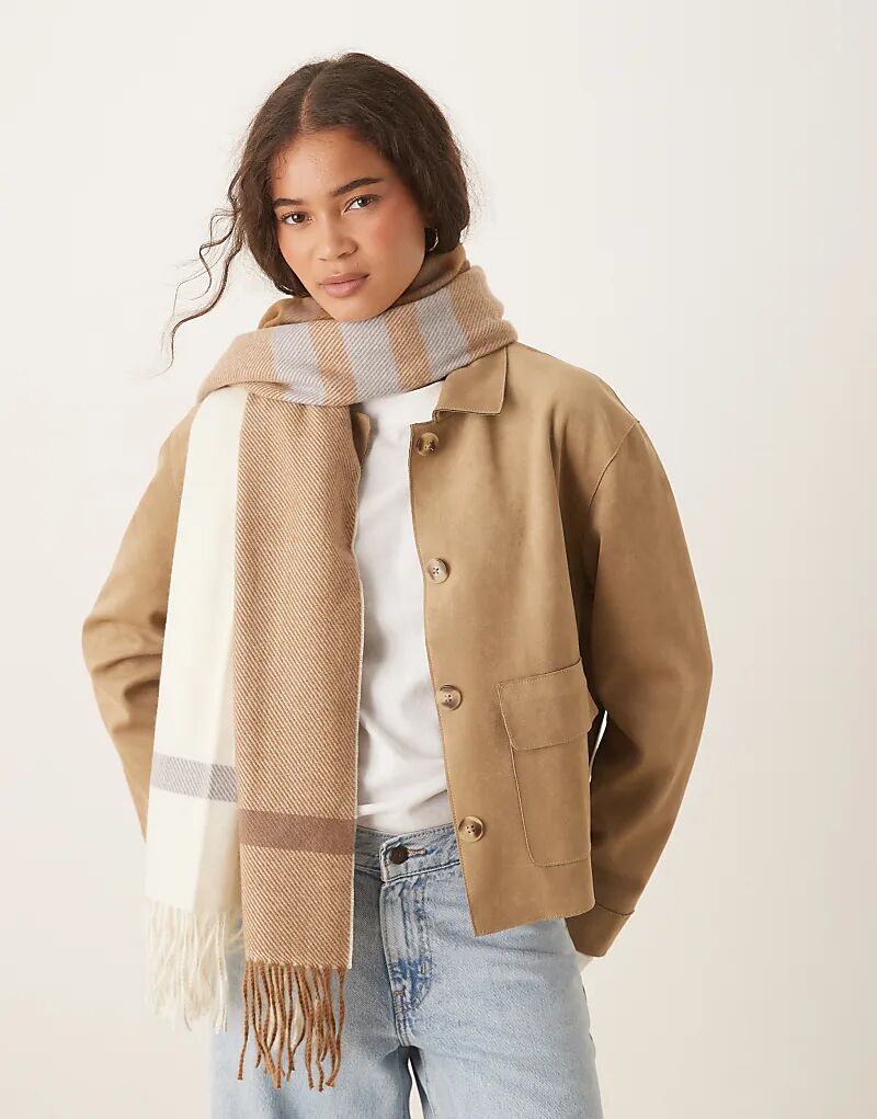 

Шарф Barbour Harriet из твила в мешковине