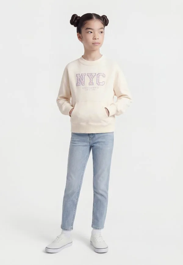 Нью-Йоркская толстовка с цветочным принтом Abercrombie & Fitch, Jet Stream