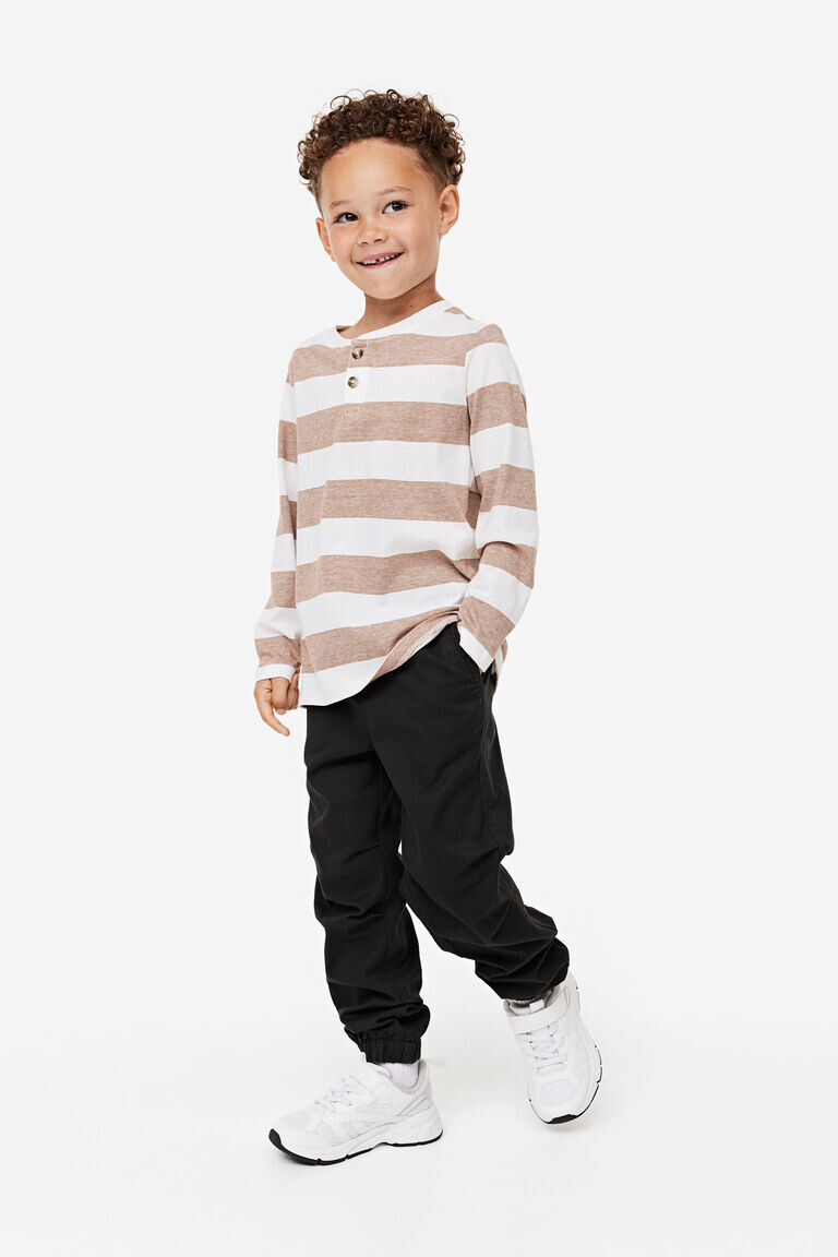 

Твиловые джоггеры H&M, черный