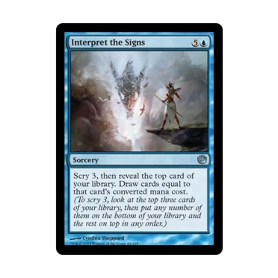 

CCG Интерпретируйте знаки (U), MTG - Journey into Nyx