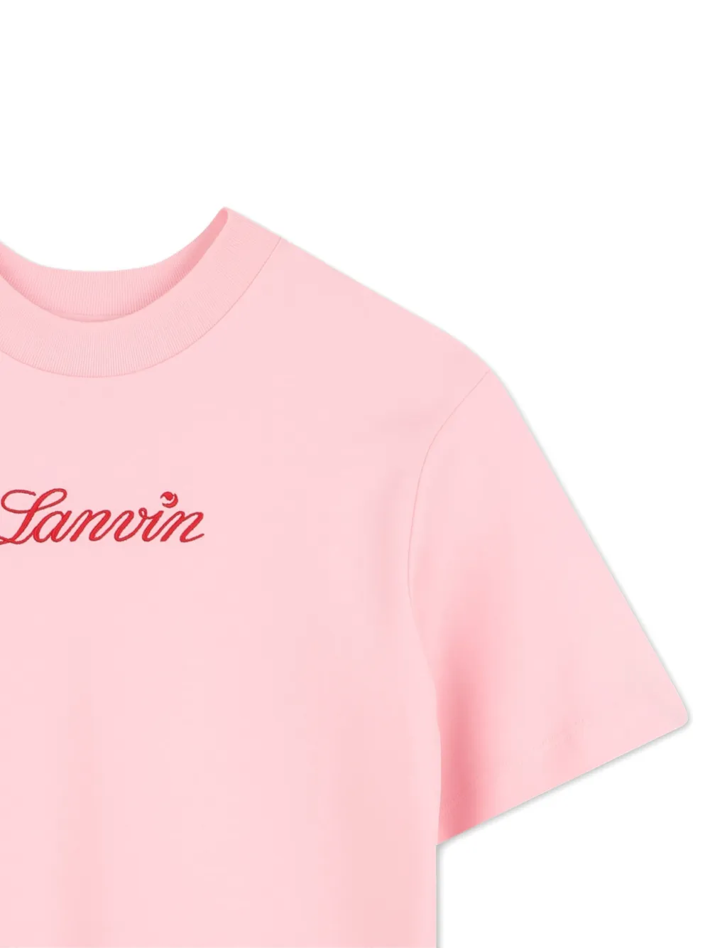 Платье-рубашка с накладным карманом Lanvin Enfant, розовый — фото 3